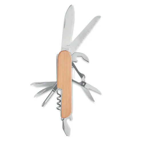 mo9934-40-70029e0614 Briceag multifuncțional din inox cu mâner de bambus Lucy Lux