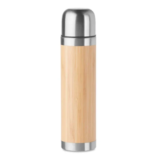 Termos din inox cu perete dublu, vidat, cu carcasă din bambus Chan Bamboo