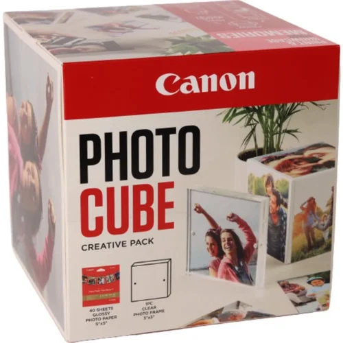nod-2311B075AA-8ff1427eb86e63d9 CANON PP-201 13x13CM PHOTO CUBE White / Pink, 40 coli, 1 x rama foto