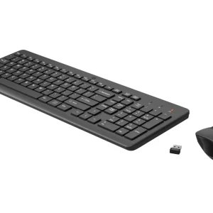 Kit wireless tastatura si mouse HP 330, taste numerice, negru
