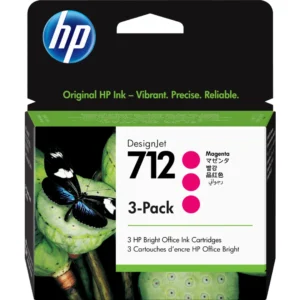 HP 3ED78 A MAGENTA INKJET CARTRIDGE Cartus HP 712 3-PACK 29-ML Designjet Ink, Magenta