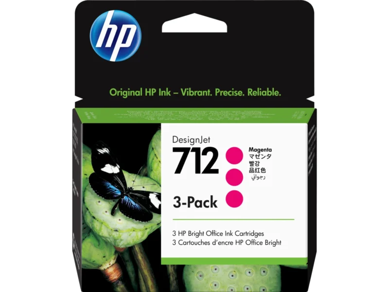 HP 3ED78 A MAGENTA INKJET CARTRIDGE Cartus HP 712 3-PACK 29-ML Designjet Ink, Magenta