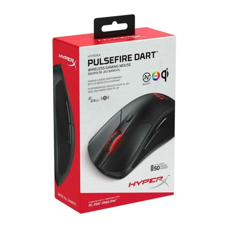 Mouse Gaming Wireless HyperX Pulsefire Dart, 16000 dpi, Negru