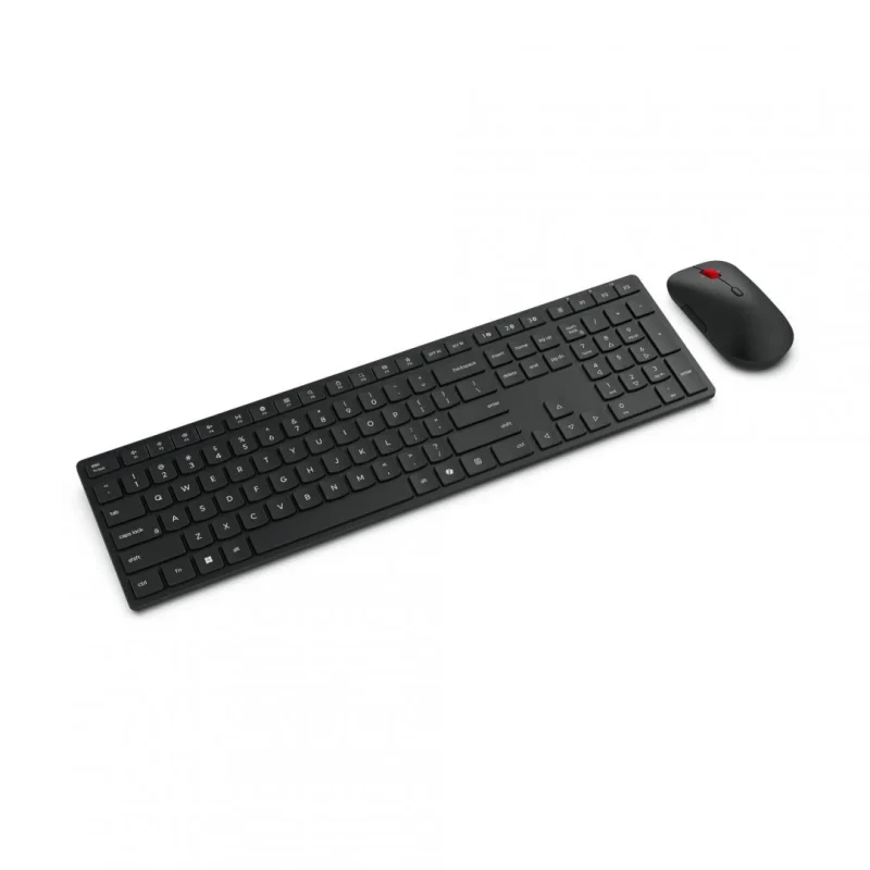Kit Wireless tastatura si mouse Lenovo 4X31S04810, taste numerice, Negru