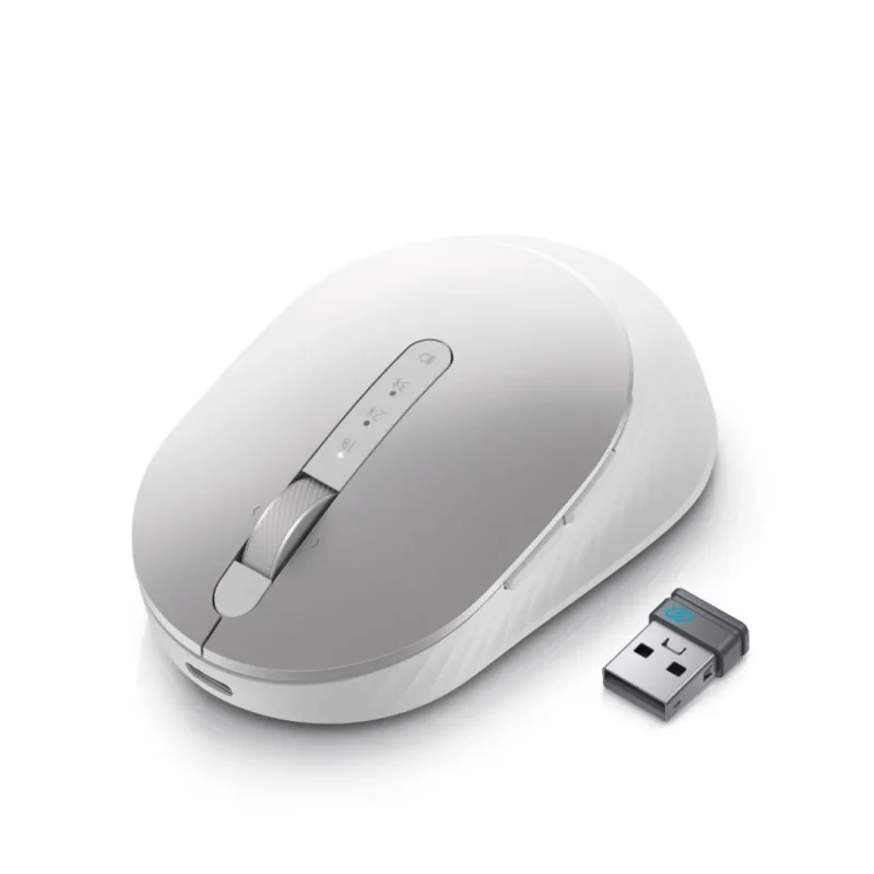 Mouse Wireless Dell MS7421W, 1600 dpi, Argintiu