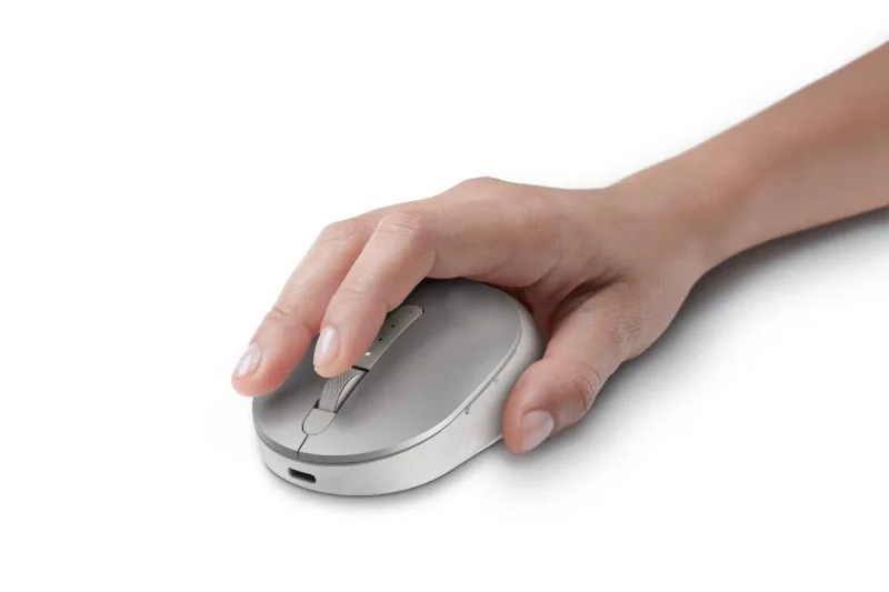 Mouse Wireless Dell MS7421W, 1600 dpi, Argintiu