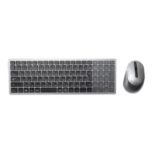 Kit Wireless tastatura si mouse Dell KM7120W, taste numerice, gri