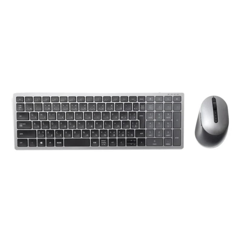 Kit Wireless tastatura si mouse Dell KM7120W, taste numerice, gri