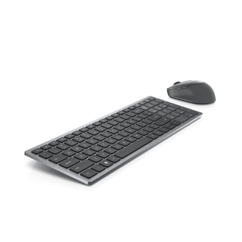 Kit Wireless tastatura si mouse Dell KM7120W, taste numerice, gri