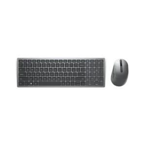 Kit Wireless tastatura si mouse Dell KM7120W, taste numerice, gri