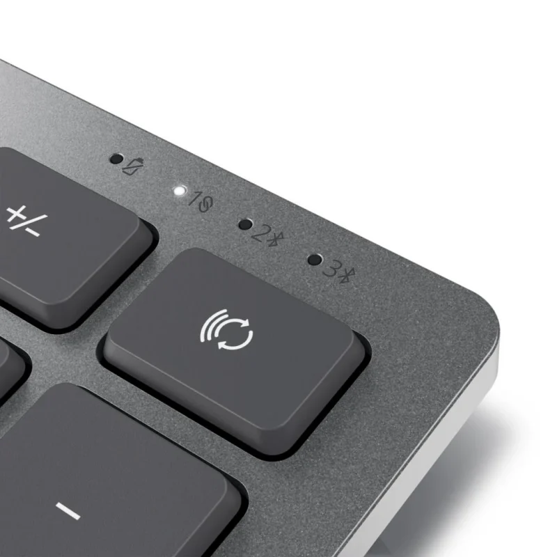 Kit Wireless tastatura si mouse Dell KM7120W, taste numerice, gri