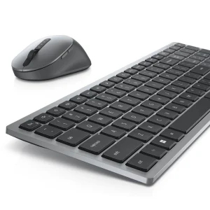 Kit Wireless tastatura si mouse Dell KM7120W, taste numerice, gri