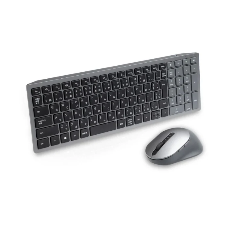 Kit Wireless tastatura si mouse Dell KM7120W, taste numerice, gri