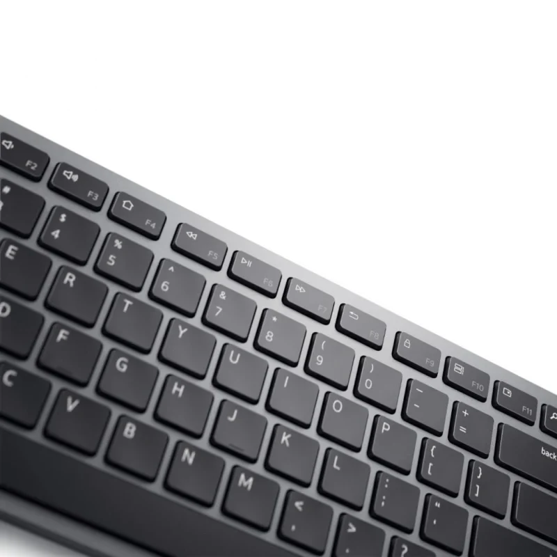 Kit Wireless tastatura si mouse Dell KM7321W, taste numerice, Gri