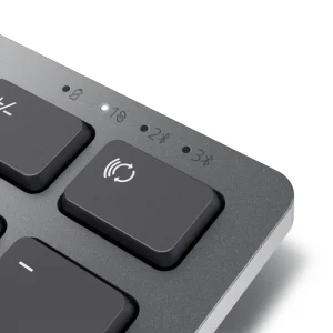 Kit Wireless tastatura si mouse Dell KM7321W, taste numerice, Gri
