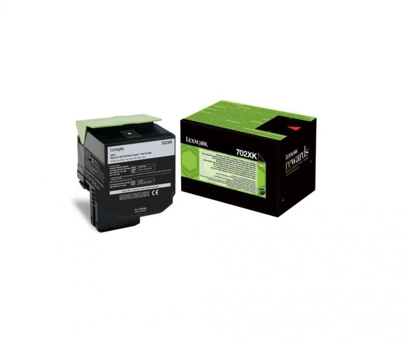 Toner Lexmark 70C2XK0, black, 8 k, CS510de , CS510dte Toner Lexmark 702XK R, Black