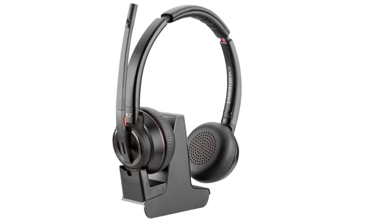 Casti Head-band Poly Savi 8220 UC, Wireless/Wired, noise-canceling, Negru