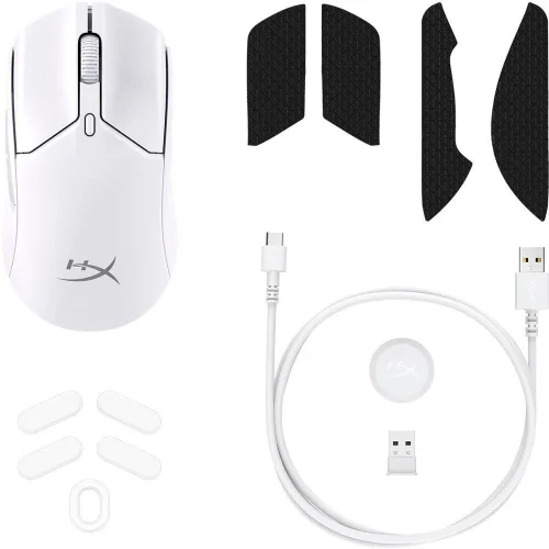 Mouse Gaming Wireless HyperX Pulsefire Haste 2 Core Wireless, 3600 DPI, Alb