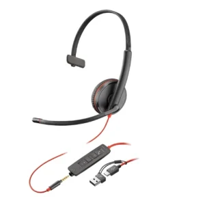 Poly Blackwire 3215 Monaural USB-C Casti HEAD-BAND Poly Blackwire 3215, Wired, Negru