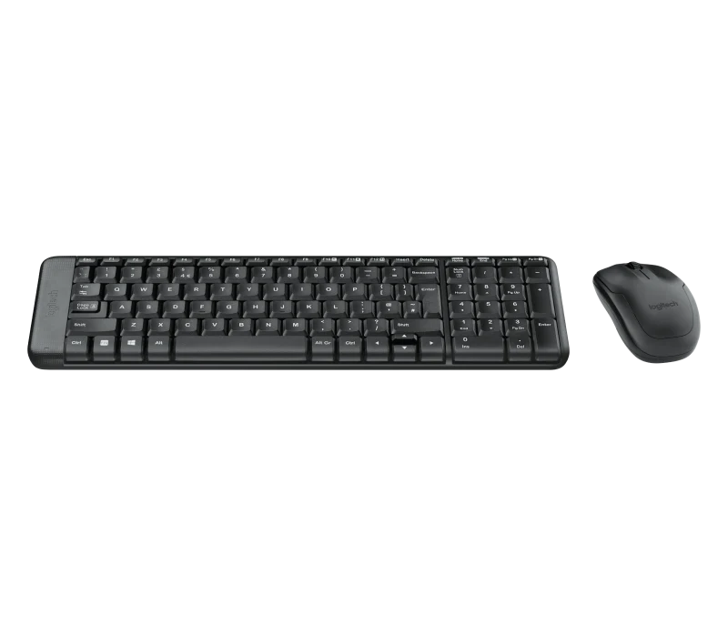 Tastatura LOGITECH Wireless Combo MK220, Fara fir, Negru