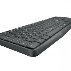 Kit wireless tastatura si mouse Logitech MK235, taste numerice, gri