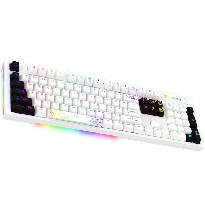Tastatura Mecanica Gaming AQIRYS Aludra, RGB, USB, Alb