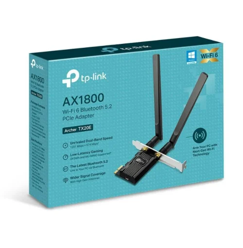Adaptor wireless TP-Link ARCHER TX20E, WIFI 6, Dual Band Adaptor wireless TP-Link ARCHER TX20E, WIFI 6, Dual Band