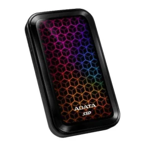 SSD extern ADATA SE770G 512 GB, USB 3.2 Gen 2 Type-C, Iluminare RGB