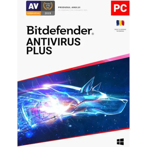 Licenta retail Bitdefender Antivirus Plus - protectie de bazapentru PC-uri Windows, valabila pentru 2 ani, 1 dispozitiv, new