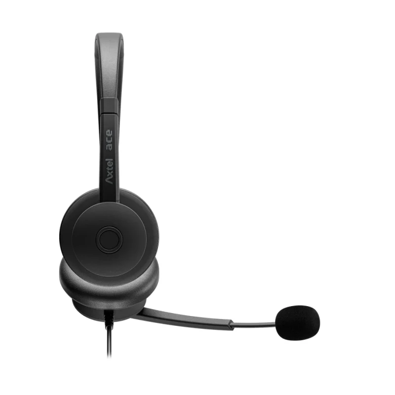 Casti Head-band Axtel AXH-ACEUCD, Wired, Negru