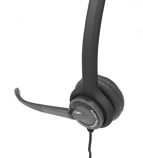 Casti Head-band Axtel Elite HDvoice mono NC, Wired, noise-canceling, Negru