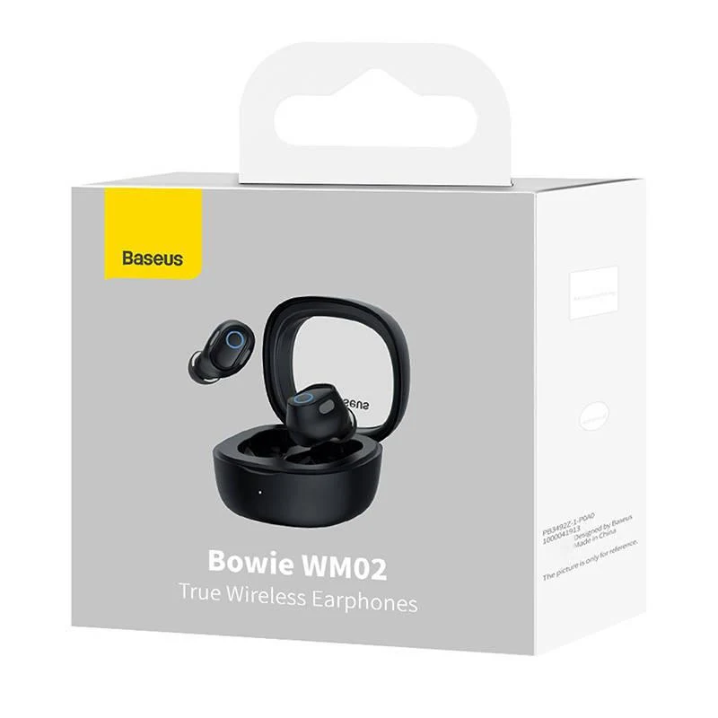 Casti In-ear Baseus Bowie WM02, Wireless, Negru
