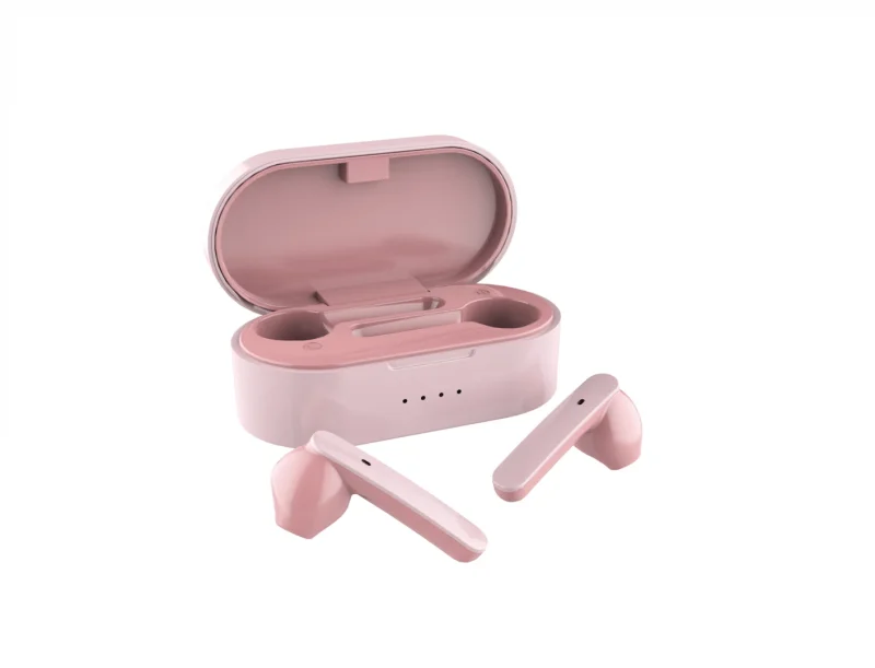 Casti Akai BTE-J10P wireless, bluetooth 5.0, 5V, roz Casti Akai BTE-J10P wireless, bluetooth 5.0, 5V, roz