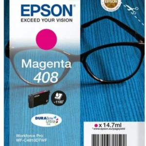 Epson Singlepack Magenta 408 DURABrite Cartus Epson 408 Durabrite Ultra Ink, Magenta