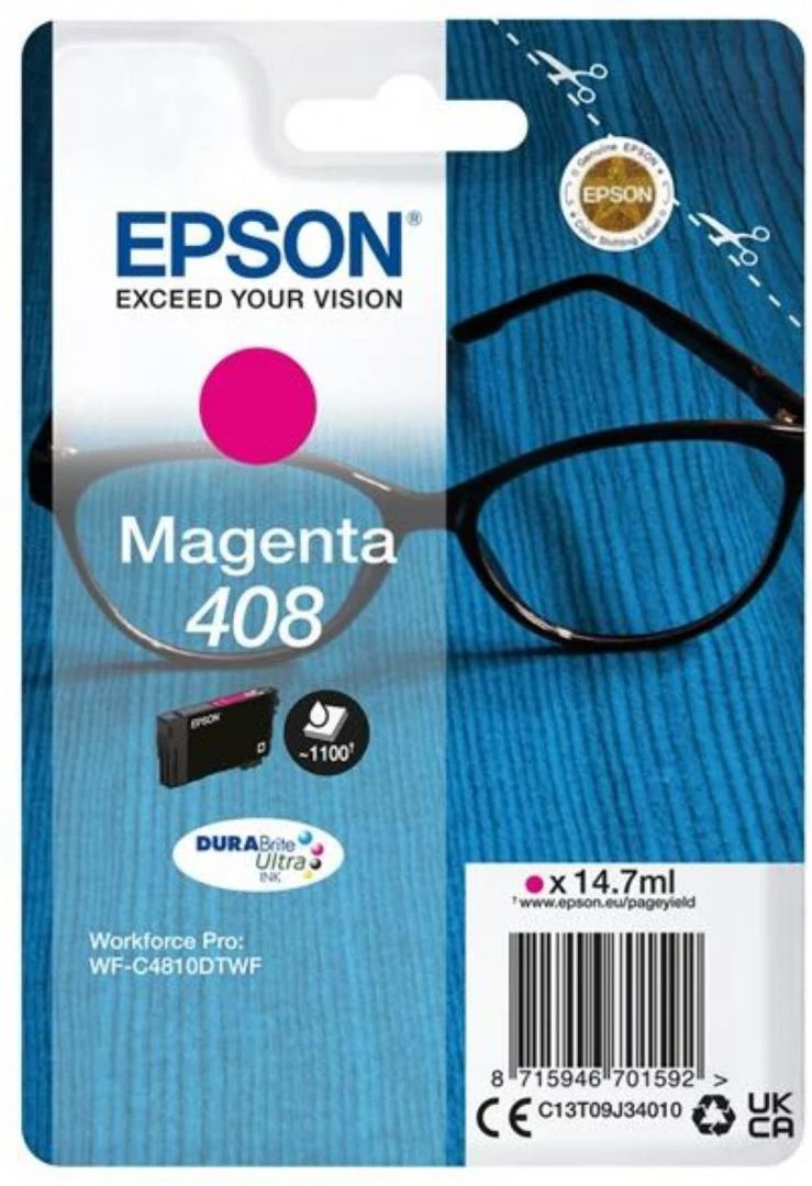 nod-C13T09J34010-0cb6ccec20e97bbe Epson Singlepack Magenta 408 DURABrite Cartus Epson 408 Durabrite Ultra Ink, Magenta