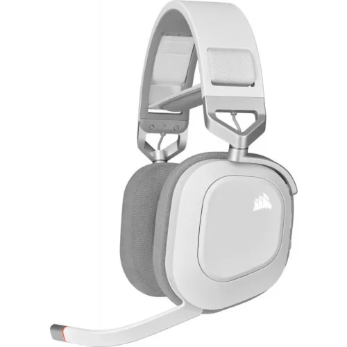Casti Gaming Head-band Corsair HS80 RGB, Wireless, Alb Casti Gaming Head-band Corsair HS80 RGB, Wireless, Alb