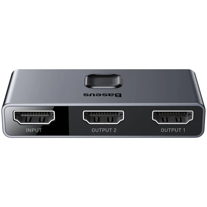 Switch video Baseus Matrix, HDMI bidirectional – 2x HDMI 4K / 30 Hz, gri