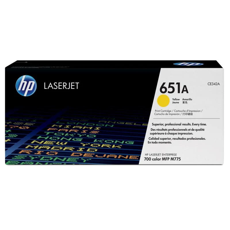 Toner HP CE342 A yellow NR.651 16K ORIGINAL Toner HP 651a, Yellow