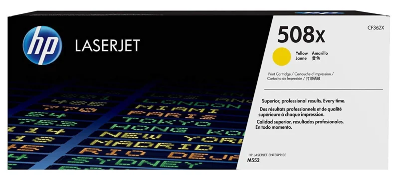 Toner HP 508x, Yellow