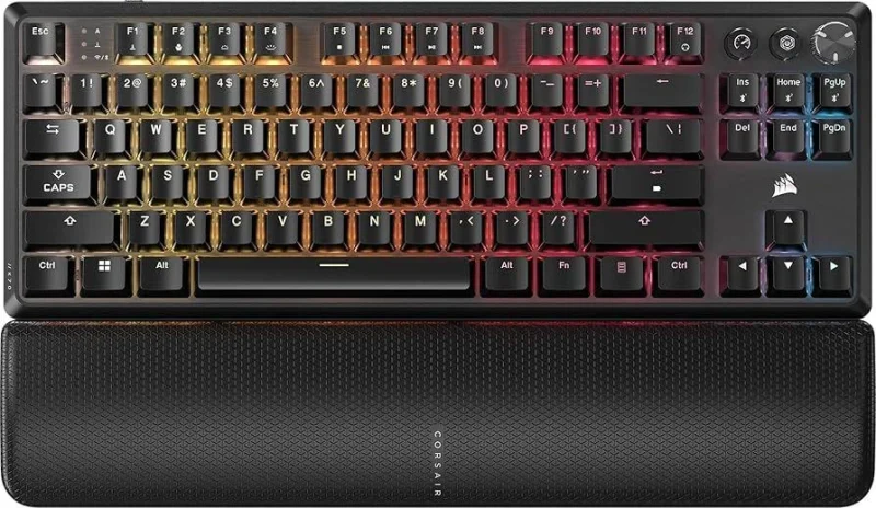 Tastatura Mecanica Gaming CORSAIR K70 CORE TKL, RGB, Wireless, Negru
