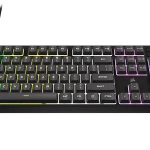 Tastatura Gaming CORSAIR K55 CORE RGB, RGB, USB, Gri