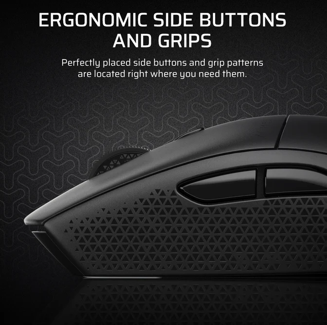 Mouse Gaming Wireless CORSAIR M55, 24000 dpi, Negru