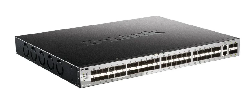 Switch D-Link DGS-3130-54PS/SI, 54-Port Gigabit SFP L3 Stackable Managed Switch, 48 x 10/100/1000BASE-T ports, 2 x 10GBASE-T and 4 x 10G SFP+ ports, Layer 3, 80 Gbps. Switch D-Link DGS-3130-54PS/SI, 54-Port Gigabit SFP L3 Stackable Managed Switch, 48 x 10/100/1000BASE-T ports, 2 x 10GBASE-T and 4 x 10G SFP+ ports, Layer 3, 80 Gbps.