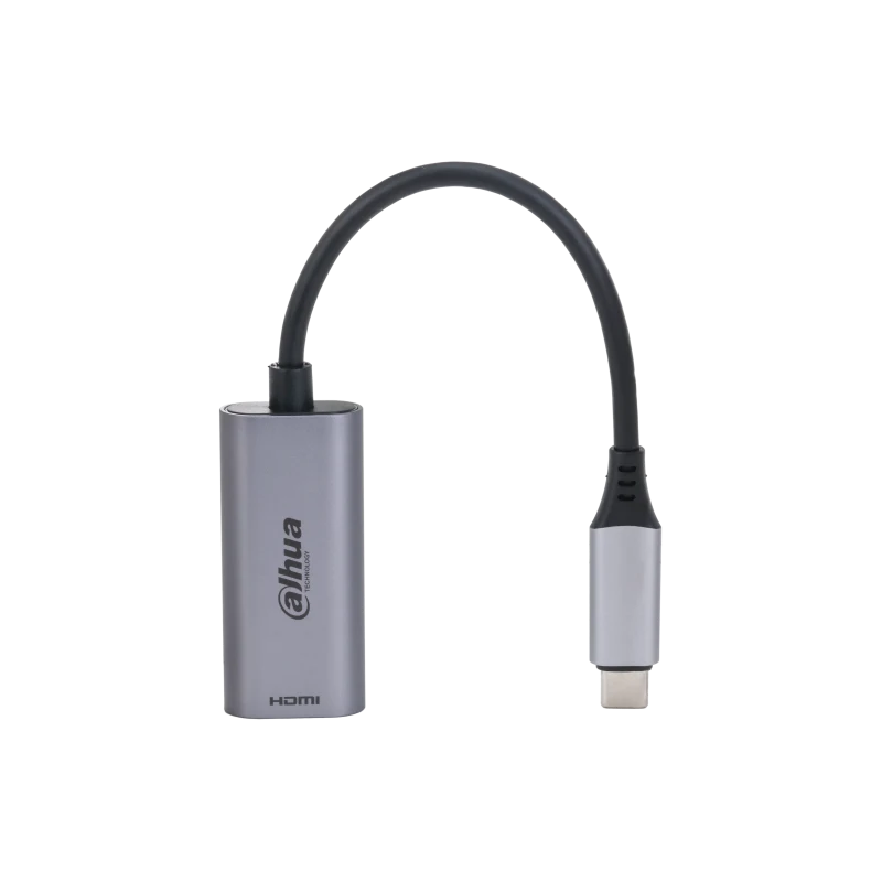 Hub USB DAHUA USB 3.1 Type-C to HDMI Adapter, USB-C, 1 porturi, HDMI, Gri