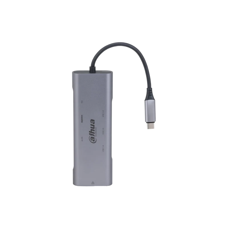 Hub USB DAHUA 8 in 1 USB 3.1 Type-C to USB 3.0 + HDMI + RJ45 + SD/TF + PD Docking Station, USB-C, 8 porturi, HDMI, RJ-45, Gri Hub USB DAHUA 8 in 1 USB 3.1 Type-C to USB 3.0 + HDMI + RJ45 + SD/TF + PD Docking Station, USB-C, 8 porturi, HDMI, RJ-45, Gri