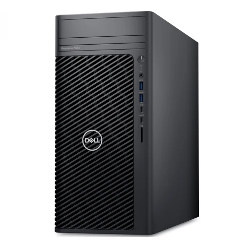 Desktop Workstation Dell Precision 3680 cu procesor Intel Core i9 14900K pana la 6 GHz, 64 GB DDR5, 2TB SSD 8TB HDD, RTX 4000 Ada, Windows 11 Pro, Black, 3 ani Garantie