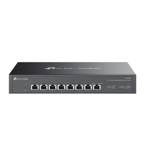 Switch TP Link Omada 8-Port 10G , standarde IEEE 802.3, 802.3u, 802.3ab, 802.3x, 802.1p, 802.3an, 802.3bz, interfata 8× 100Mbps/1Gbps/2.5Gbps/5Gbps/10Gbps Ports,Auto-Negotiation, Auto- MDI/MDIX, capacitate 160 Gbps Switch TP Link Omada 8-Port 10G , standarde IEEE 802.3, 802.3u, 802.3ab, 802.3x, 802.1p, 802.3an, 802.3bz, interfata 8× 100Mbps/1Gbps/2.5Gbps/5Gbps/10Gbps Ports,Auto-Negotiation, Auto- MDI/MDIX, capacitate 160 Gbps