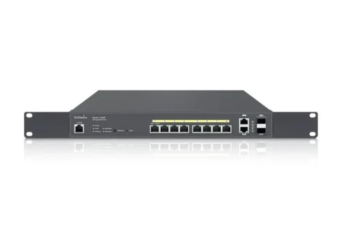 EnGenius Managed / stand-alone 13i 10xGbE + 2xSFP L2+, 130W Cloud Switch (PoE+) with 2x SFP, 8-port GbE PoE.af/at(+) 130W. 4 Uplink (2xGbE 2xSFP) L2+ 13i switch with Cloud Management