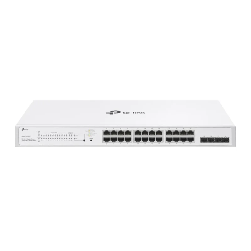 TP-LINK 8-Port Gigabit Smart Switch with 4-Port PoE+ FESTA FS308GP, Interfata: 8× 10/100/1000 Mbps RJ45 Ports (Ports 1–4 Support 802.3at PoE+ and 802.3af PoE), Dimensiuni: 209×126×26 mm, Capacitate Switch: 16 Gbps, Packet Forwarding Rate: 11.90 Mpps, TP-LINK 8-Port Gigabit Smart Switch with 4-Port PoE+ FESTA FS308GP, Interfata: 8× 10/100/1000 Mbps RJ45 Ports (Ports 1–4 Support 802.3at PoE+ and 802.3af PoE), Dimensiuni: 209×126×26 mm, Capacitate Switch: 16 Gbps, Packet Forwarding Rate: 11.90 Mpps,