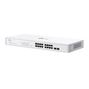 TP-LINK 16-Port Gigabit Smart Switch with 16× Gigabit RJ45 ports and 2× Gigabit SFP